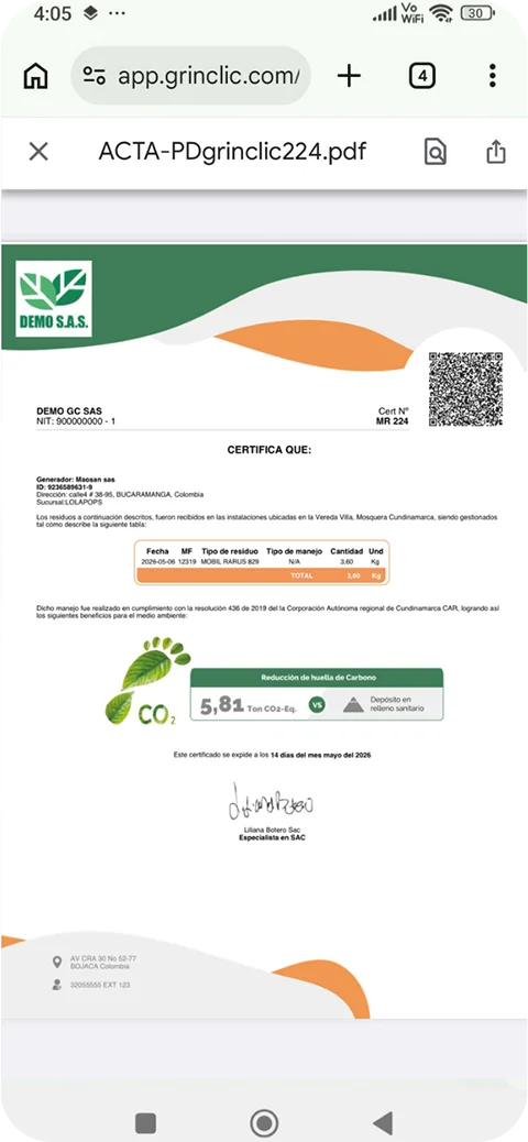Pantalla lateral derecha
